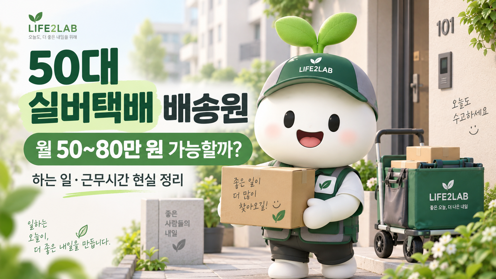 50대 실버택배, 좋은 내일로 배송